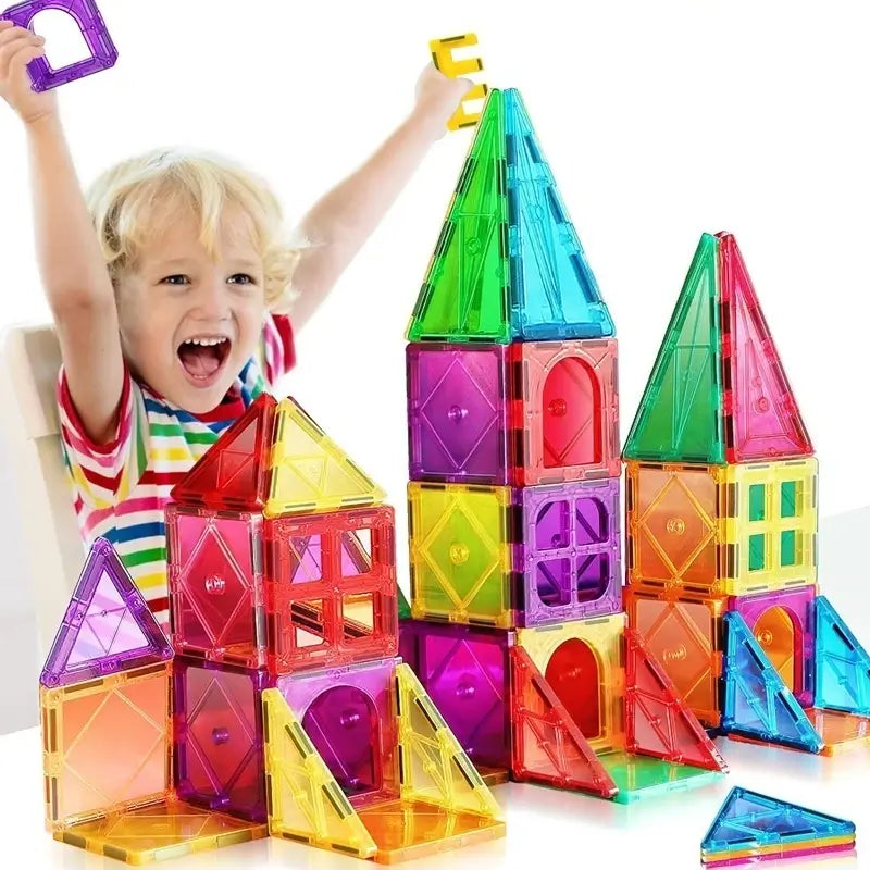 Eğlenceli 3D Manyetik Oyuncak İnşa Seti - Eğlen, Öğren, İnşa Et!